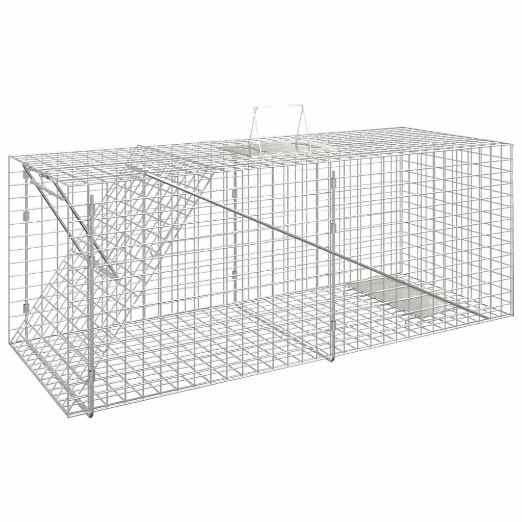 vidaXL Tierfalle 64,5 x 25 x 26,5 cm Verzinktes Eisen