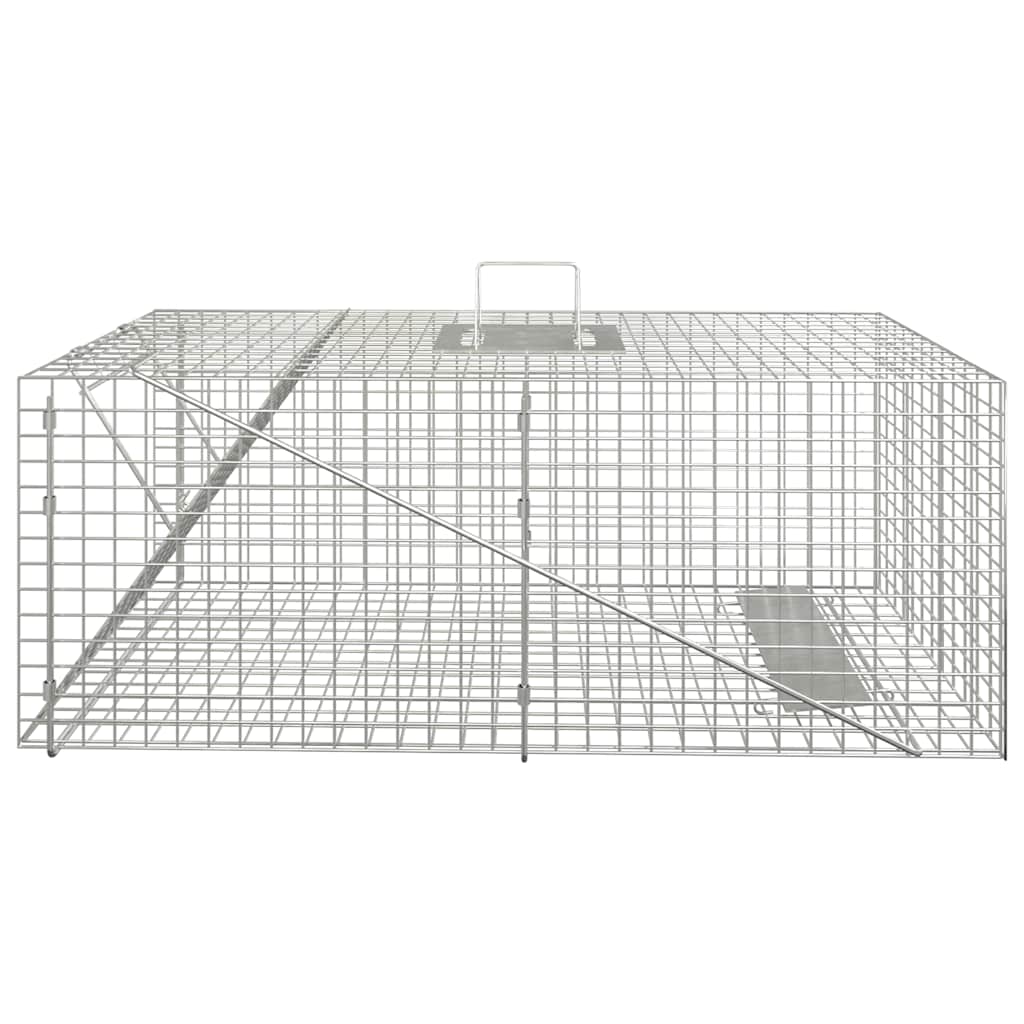 vidaXL Tierfalle 64,5 x 25 x 26,5 cm Verzinktes Eisen