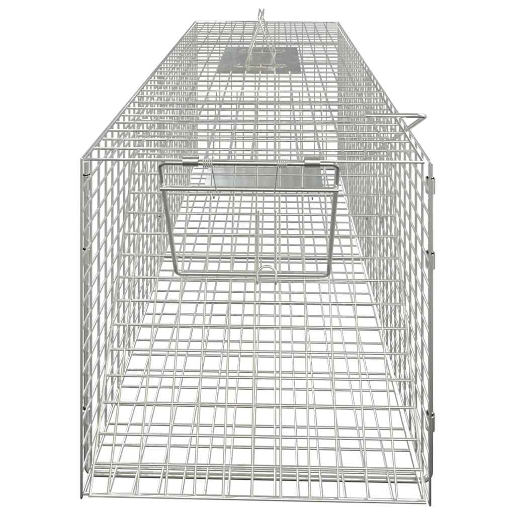 vidaXL Tierfalle 64,5 x 25 x 26,5 cm Verzinktes Eisen