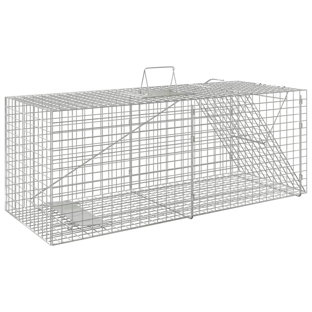 vidaXL Tierfalle 64,5 x 25 x 26,5 cm Verzinktes Eisen