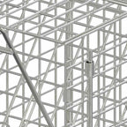 vidaXL Tierfalle 64,5 x 25 x 26,5 cm Verzinktes Eisen