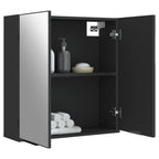 vidaXL Spiegelschrank Schwarz 64x20x67 cm Holzwerkstoff