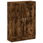 vidaXL Bücherschrank Räuchereiche 82,5x30,5x115 cm Holzwerkstoff