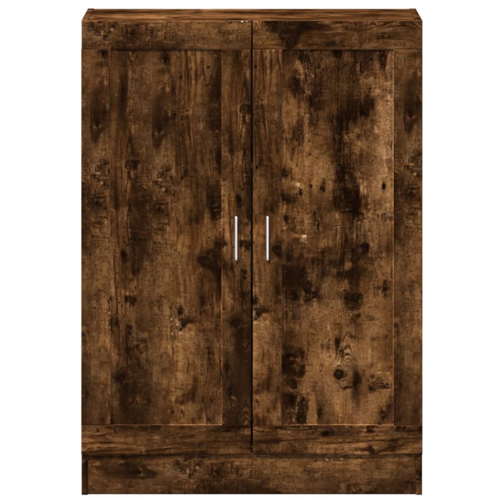 vidaXL Bücherschrank Räuchereiche 82,5x30,5x115 cm Holzwerkstoff