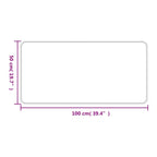 vidaXL Teppichläufer Sisal-Optik Platina 50x100 cm