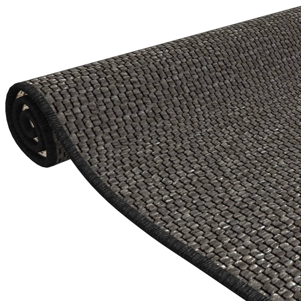 vidaXL Teppichläufer Sisal-Optik Anthrazit 50x100 cm