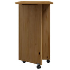 vidaXL Rollschrank mit Schreibtisch MOSS Honigbraun Massivholz Kiefer