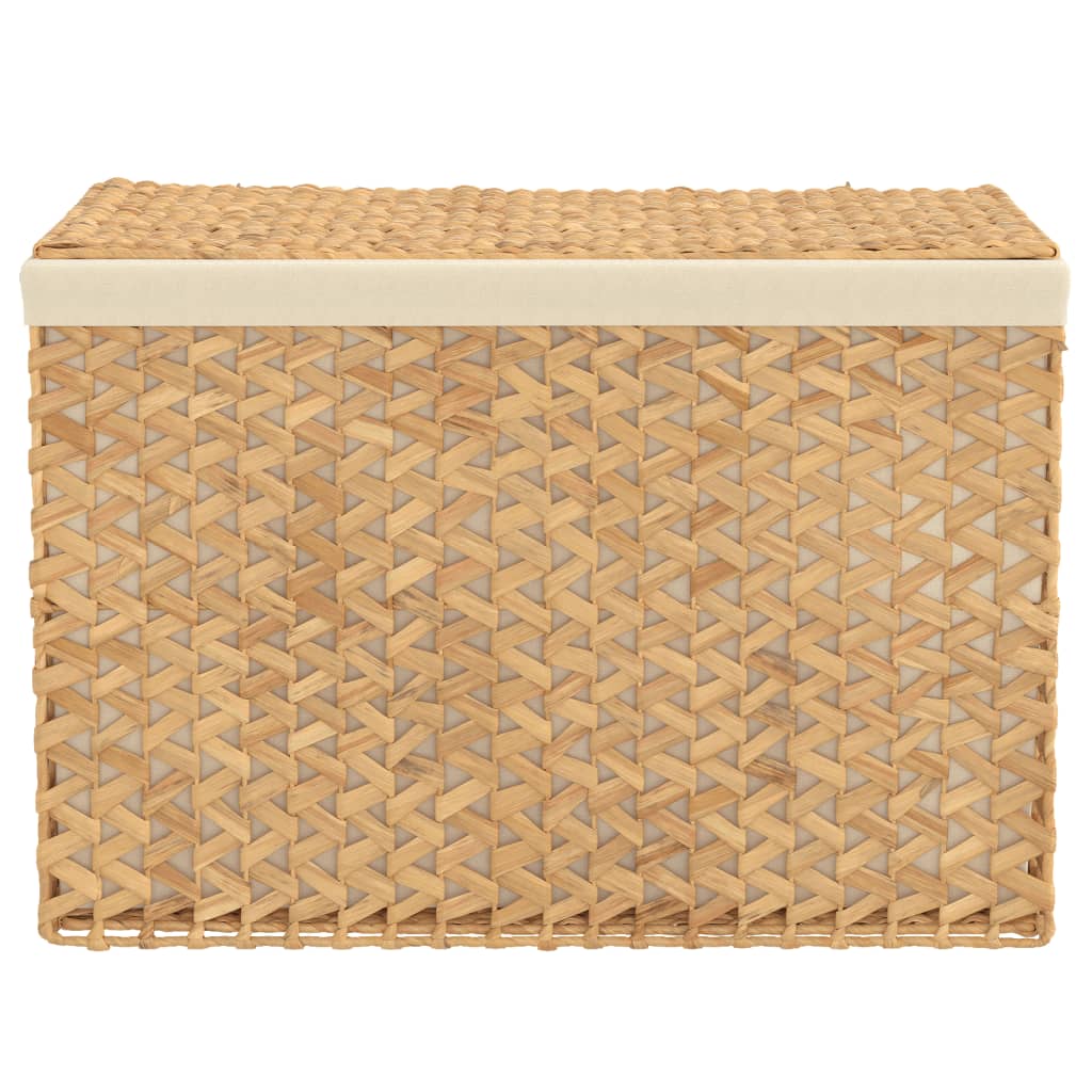 vidaXL Wäschekorb mit 3 Fächern 75x42,5x52 cm Wasserhyazinthe