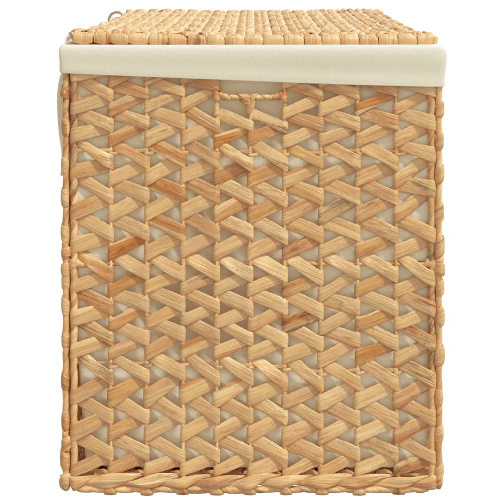 vidaXL Wäschekorb mit 3 Fächern 75x42,5x52 cm Wasserhyazinthe