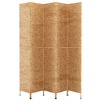 vidaXL Paravent 5-tlg. 205x180 cm Wasserhyazinthe