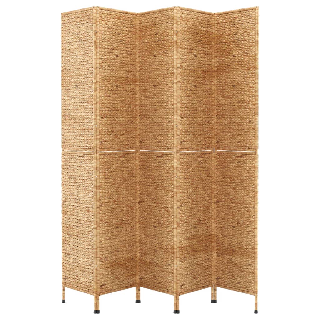 vidaXL Paravent 5-tlg. 205x180 cm Wasserhyazinthe