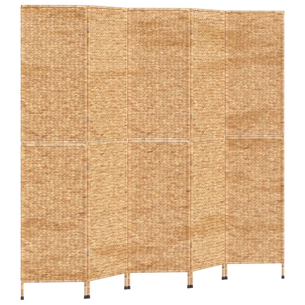 vidaXL Paravent 5-tlg. 205x180 cm Wasserhyazinthe