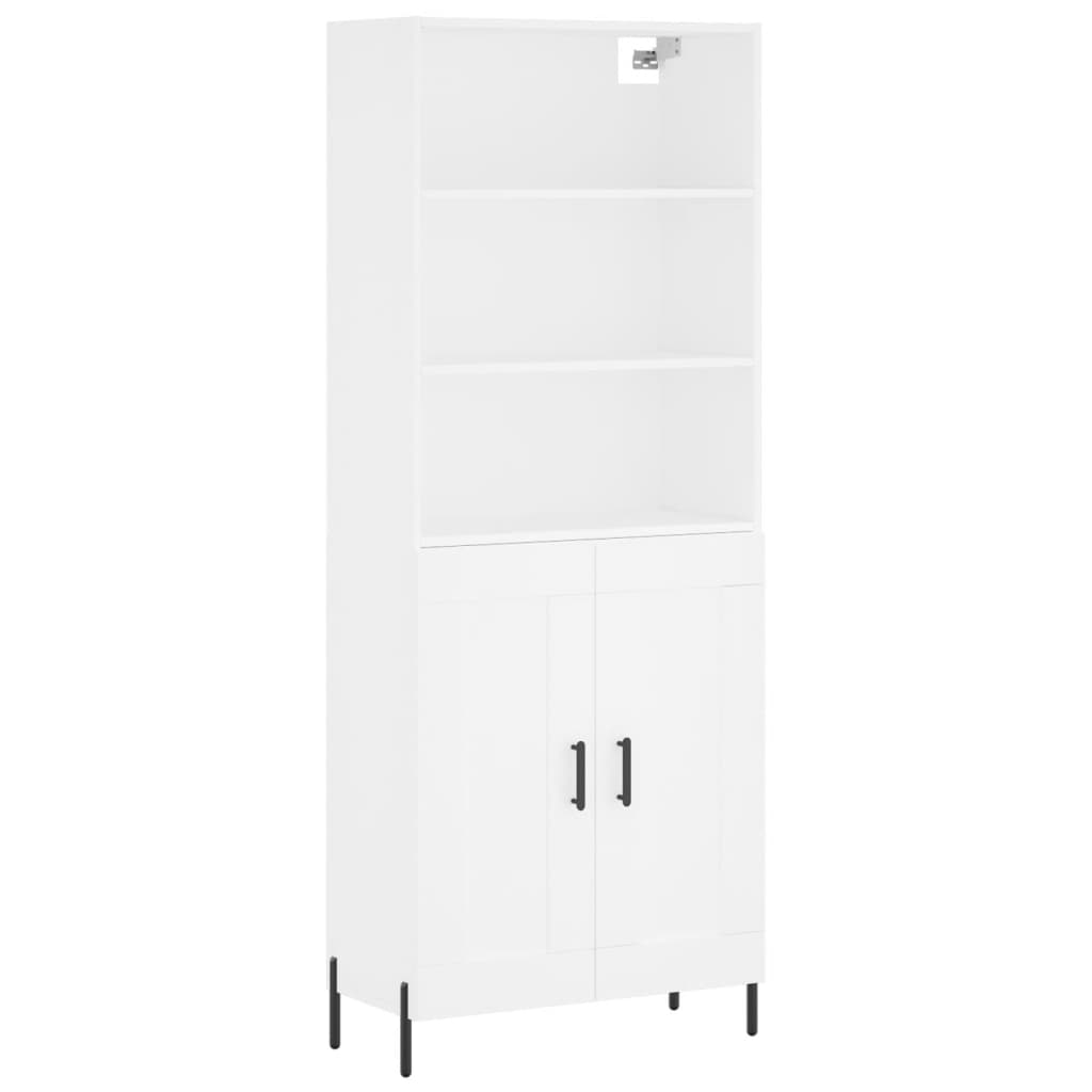 vidaXL Highboard Weiß 69,5x34x180 cm Holzwerkstoff