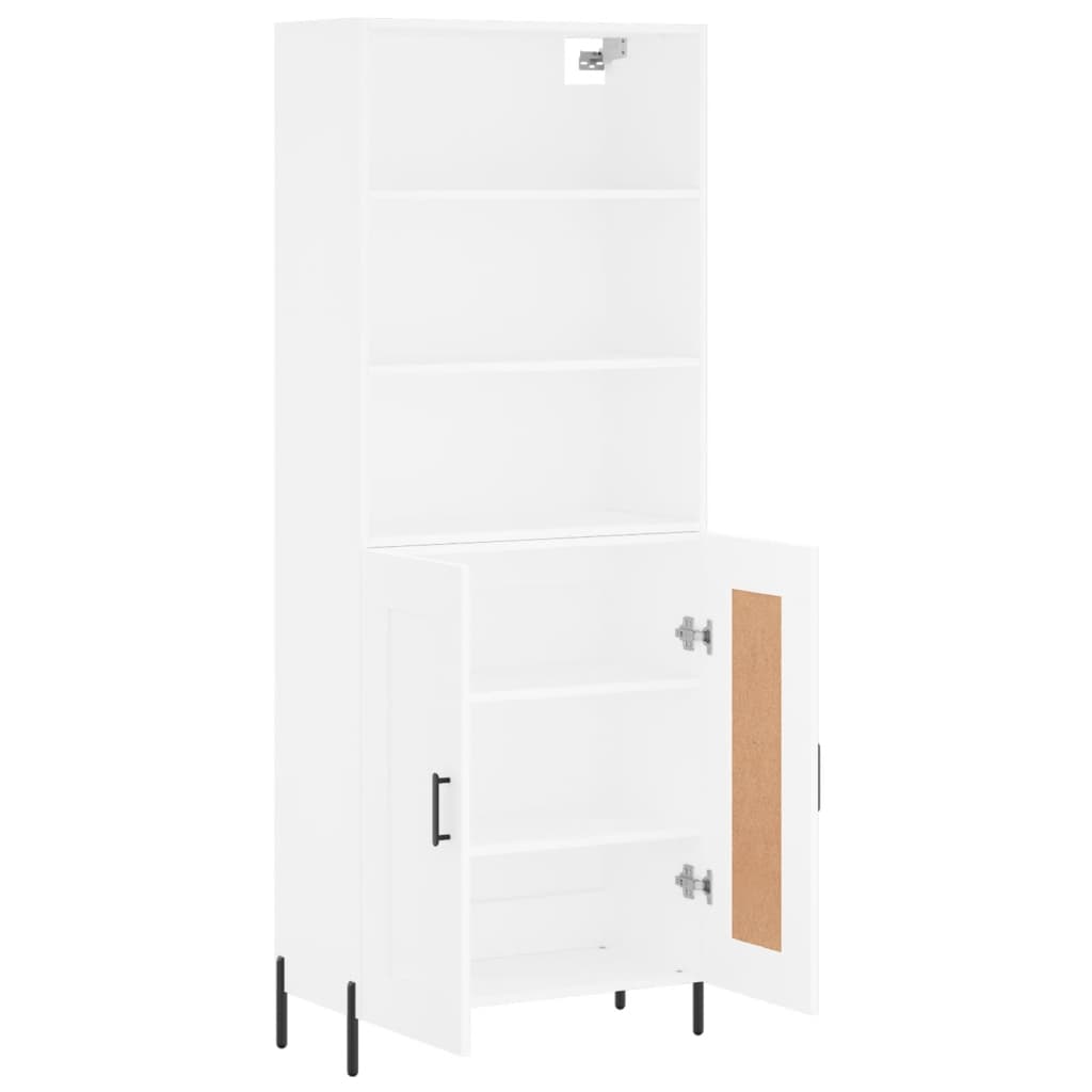 vidaXL Highboard Weiß 69,5x34x180 cm Holzwerkstoff