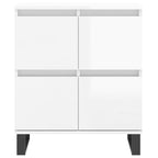 vidaXL Sideboards 3 Stk. Hochglanz-Weiß Holzwerkstoff