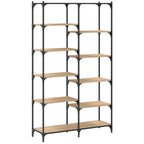 vidaXL Bücherregal Sonoma Eiche 100x32x170 cm Holzwerkstoff und Eisen