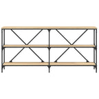 vidaXL Konsolentisch Sonoma-Eiche 160x30x75 cm Holzwerkstoff und Eisen