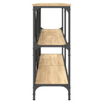 vidaXL Konsolentisch Sonoma-Eiche 160x30x75 cm Holzwerkstoff und Eisen