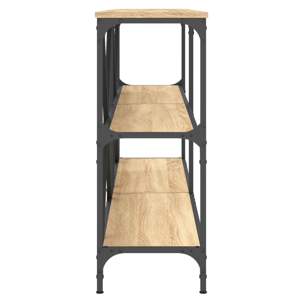 vidaXL Konsolentisch Sonoma-Eiche 160x30x75 cm Holzwerkstoff und Eisen