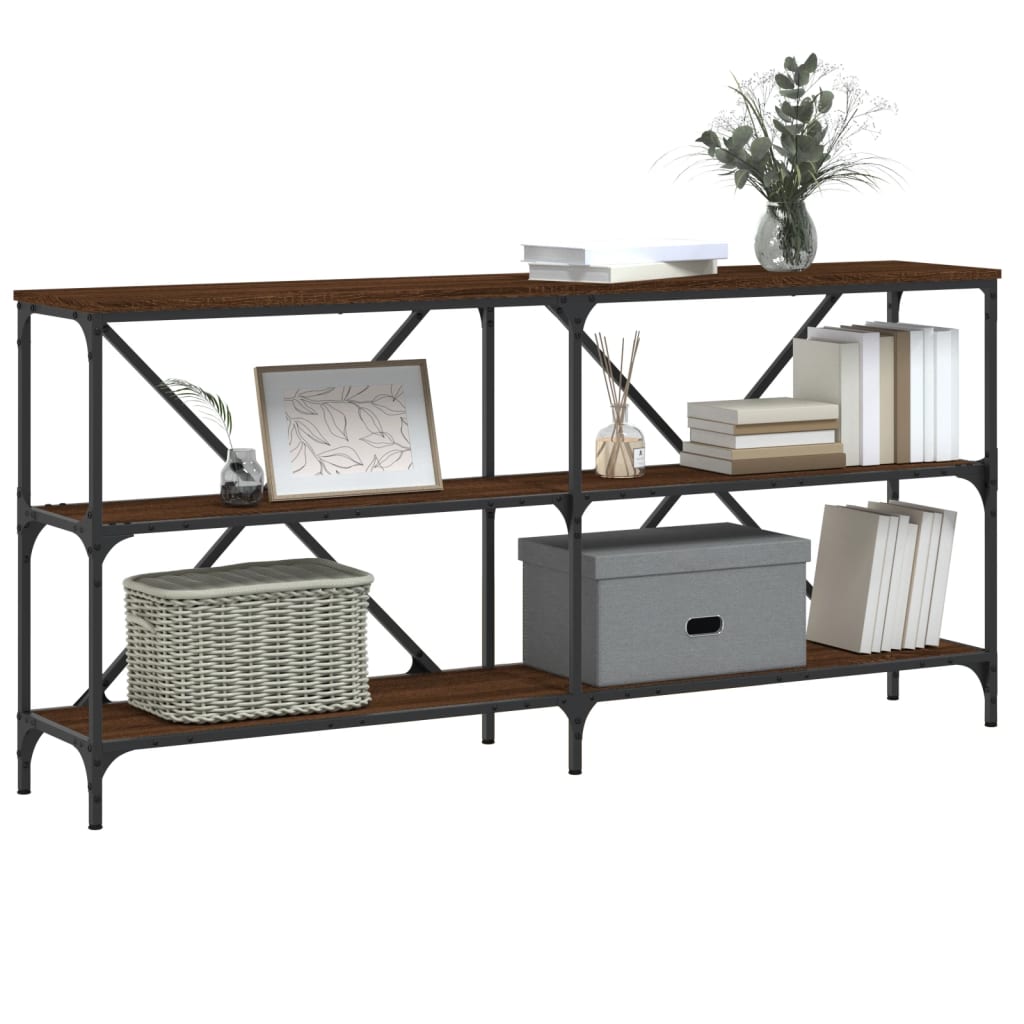 vidaXL Konsolentisch Braun Eichen-Optik 160x30x75 cm Holzwerkstoff
