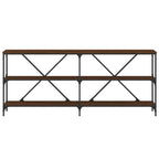 vidaXL Konsolentisch Braun Eiche 180x30x75 cm Holzwerkstoff und Eisen