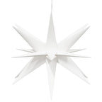 vidaXL LED-Weihnachtssterne 3 Stk. Faltbar Weiß 43 cm