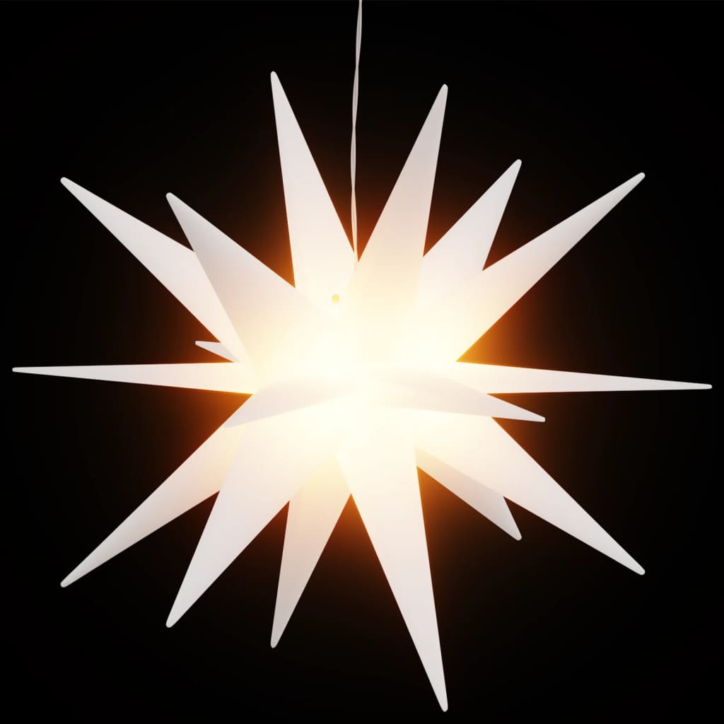 vidaXL LED-Weihnachtssterne 3 Stk. Faltbar Weiß 43 cm