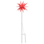 vidaXL LED-Weihnachtssterne 3 Stk. mit Erdspießen Faltbar Rot 57 cm