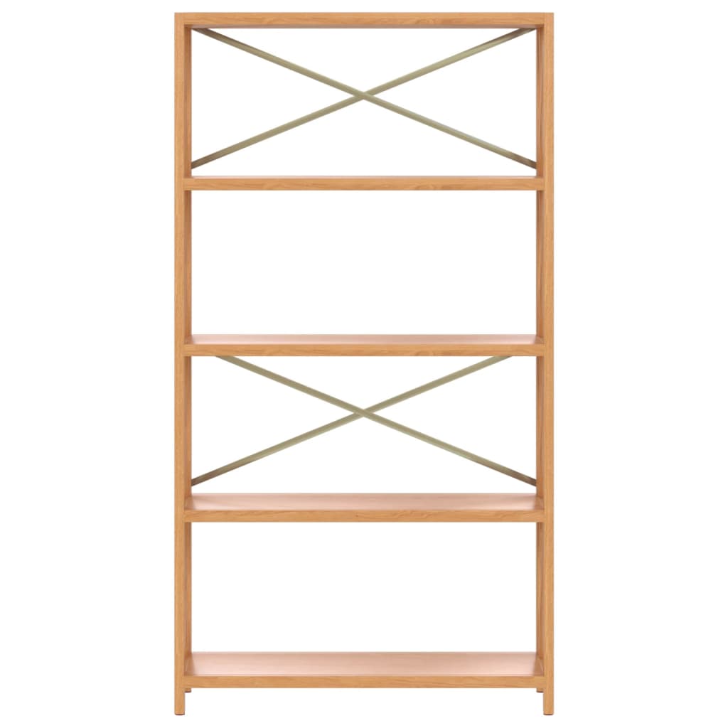 vidaXL Regal mit 5 Böden 80x30x146 cm Massivholz Eiche
