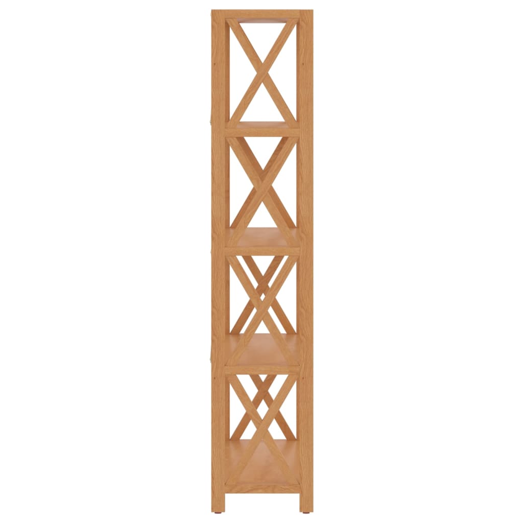 vidaXL Regal mit 5 Böden 80x30x146 cm Massivholz Eiche