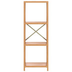 vidaXL Regal mit 4 Böden 40x30x112 cm Massivholz Eiche