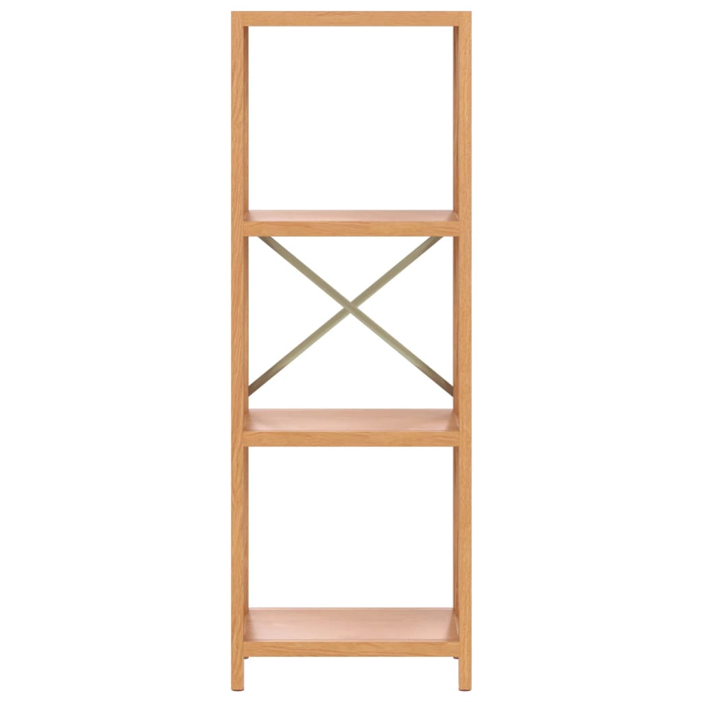 vidaXL Regal mit 4 Böden 40x30x112 cm Massivholz Eiche