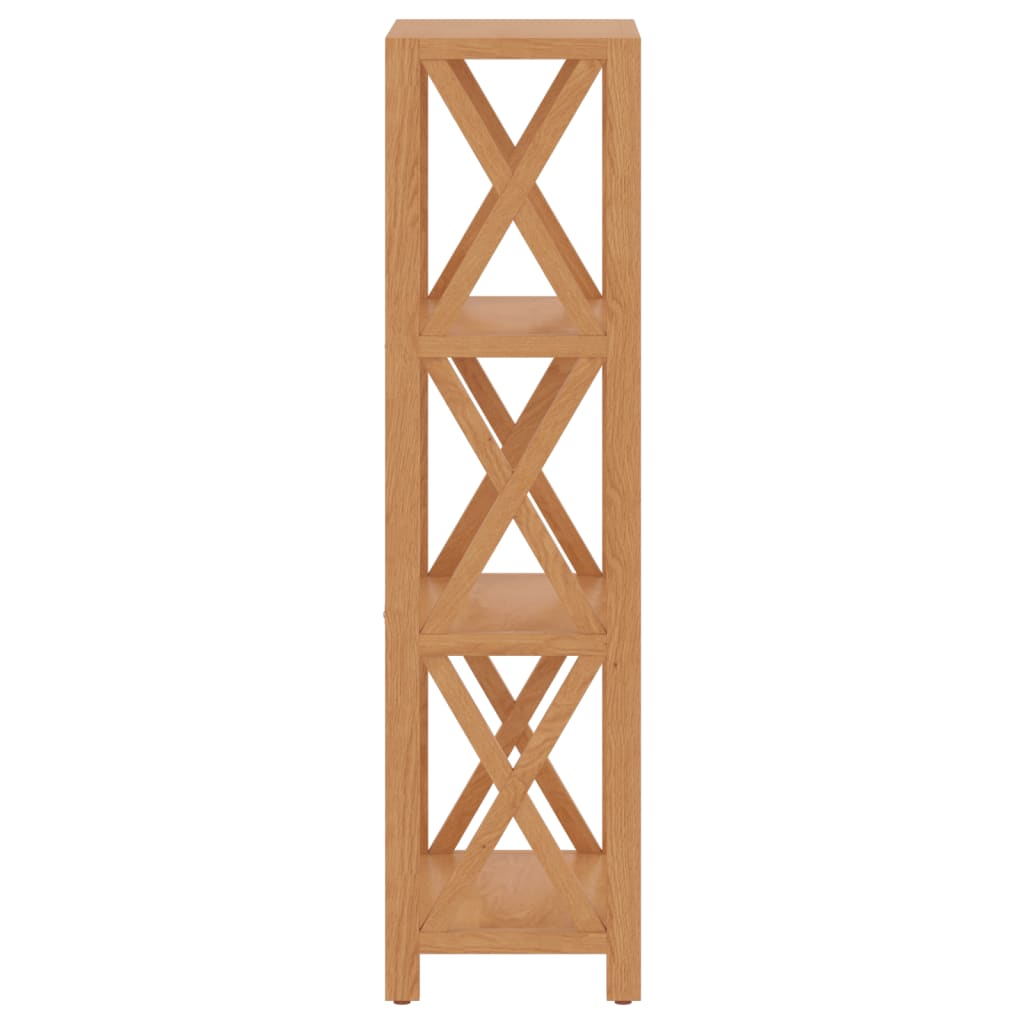 vidaXL Regal mit 4 Böden 40x30x112 cm Massivholz Eiche