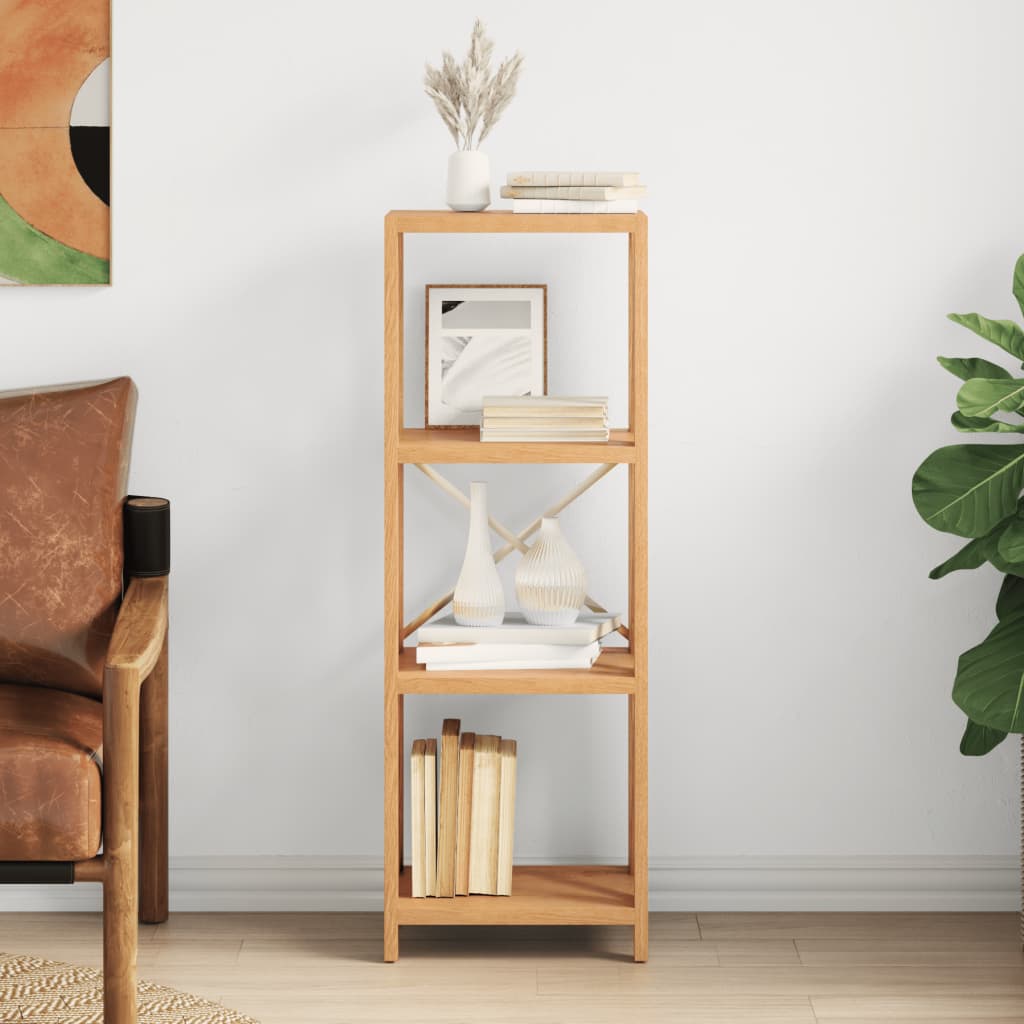 vidaXL Regal mit 4 Böden 40x30x112 cm Massivholz Eiche