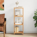vidaXL Regal mit 4 Böden 40x30x112 cm Massivholz Eiche