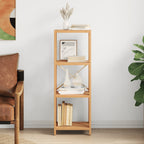 vidaXL Regal mit 4 Böden 40x30x112 cm Massivholz Eiche