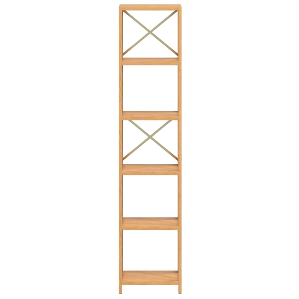 vidaXL Regal mit 6 Böden 40x30x181 cm Massivholz Eiche