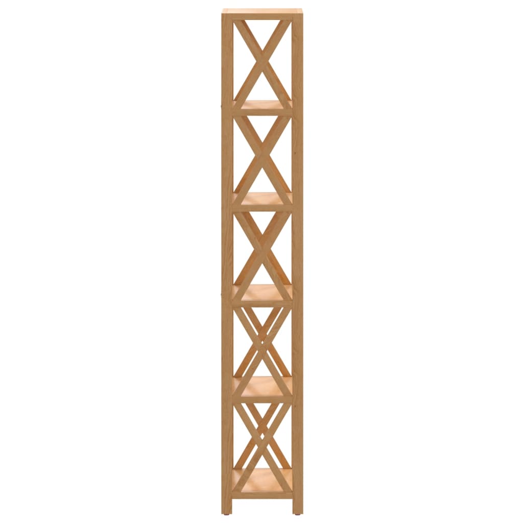 vidaXL Regal mit 6 Böden 40x30x181 cm Massivholz Eiche