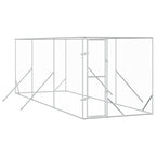 vidaXL Outdoor-Hundezwinger Silbern 2x6x2 m Verzinkter Stahl