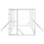 vidaXL Outdoor-Hundezwinger Silbern 2x6x2 m Verzinkter Stahl
