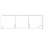 vidaXL Outdoor-Hundezwinger Silbern 2x6x2 m Verzinkter Stahl