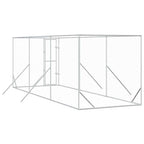 vidaXL Outdoor-Hundezwinger Silbern 2x6x2 m Verzinkter Stahl
