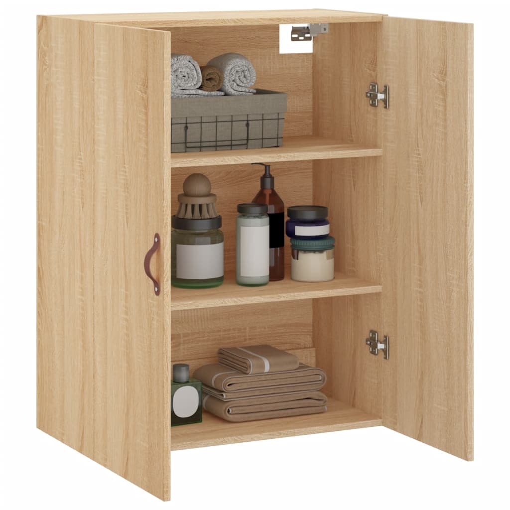 vidaXL Wandschrank Sonoma-Eiche 69,5x34x90 cm