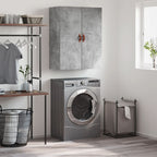 vidaXL Wandschrank Betongrau 69,5x34x90 cm
