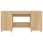 vidaXL Schreibtisch Sonoma-Eiche 140x50x75 cm Holzwerkstoff