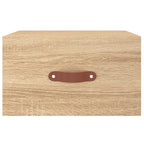 vidaXL Wand-Nachttisch Sonoma-Eiche 35x35x20 cm