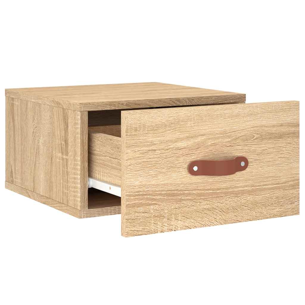 vidaXL Wand-Nachttisch Sonoma-Eiche 35x35x20 cm
