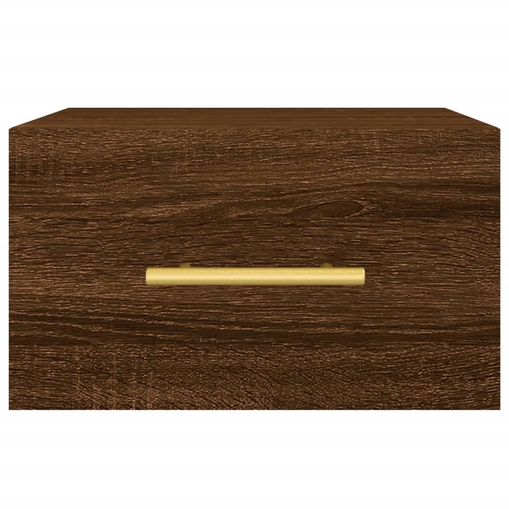 vidaXL Wand-Nachttisch Braun Eichen-Optik 35x35x20 cm