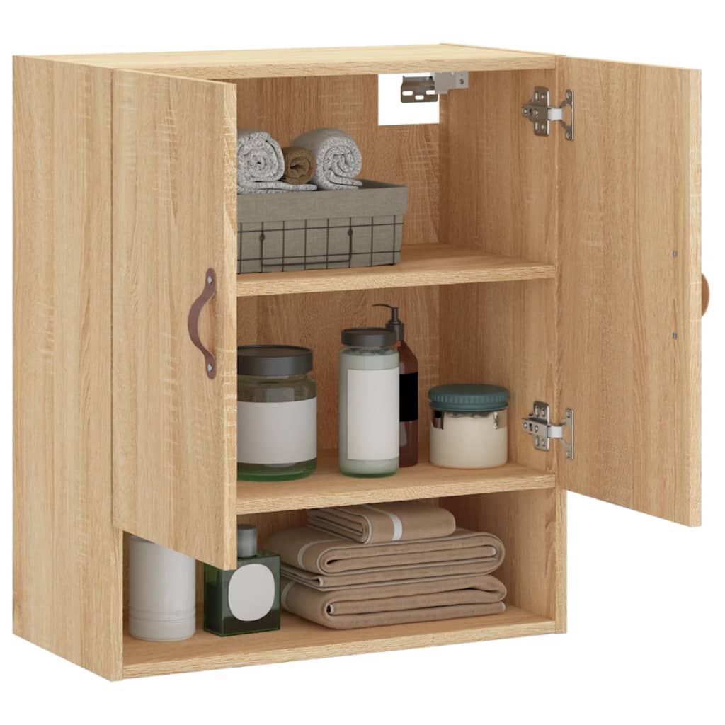 vidaXL Wandschrank Sonoma-Eiche 60x31x70 cm Holzwerkstoff