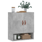 vidaXL Wandschrank Betongrau 60x31x70 cm Holzwerkstoff